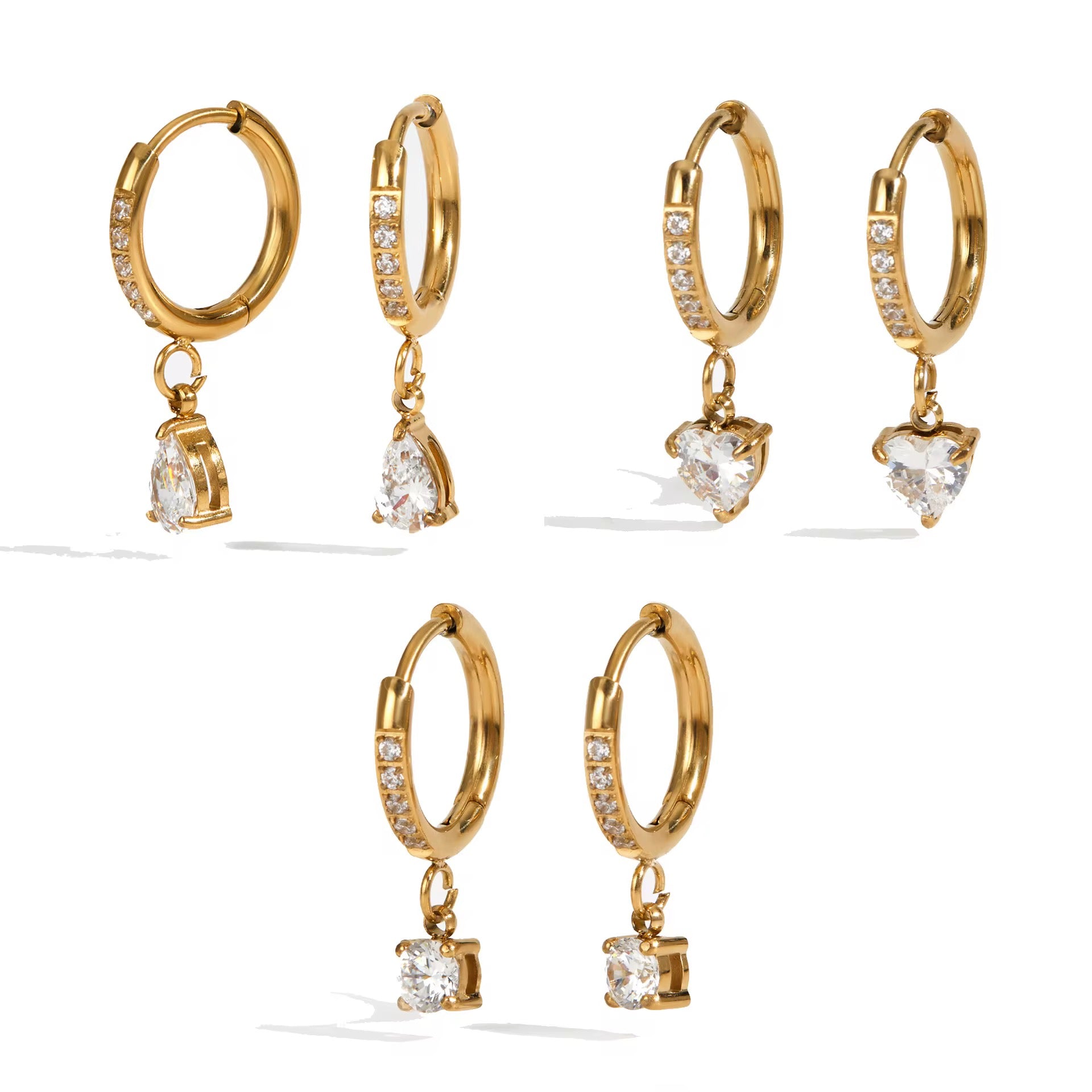 Aurora dainty hoop earrings