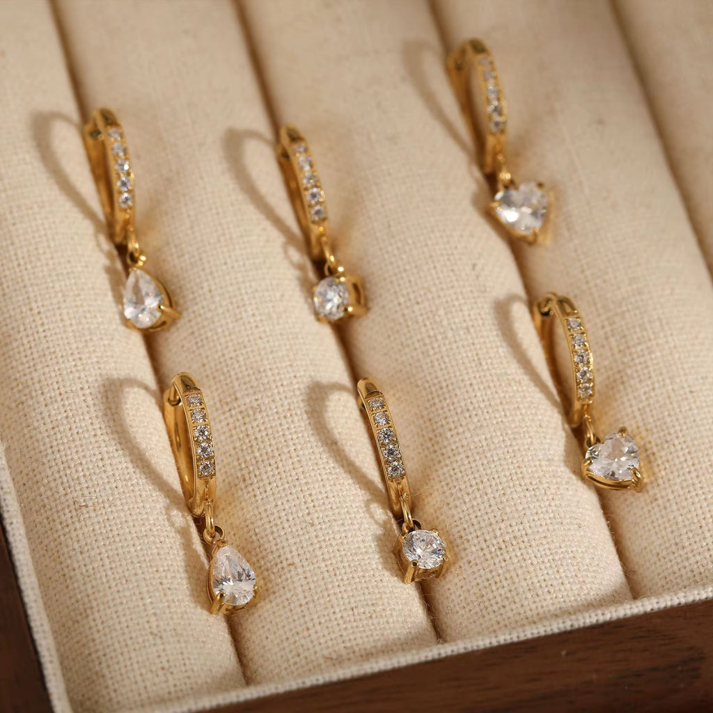 Aurora dainty hoop earrings