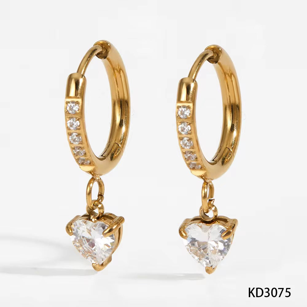 Aurora dainty hoop earrings