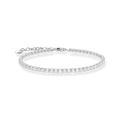 Silver tennis bracelet