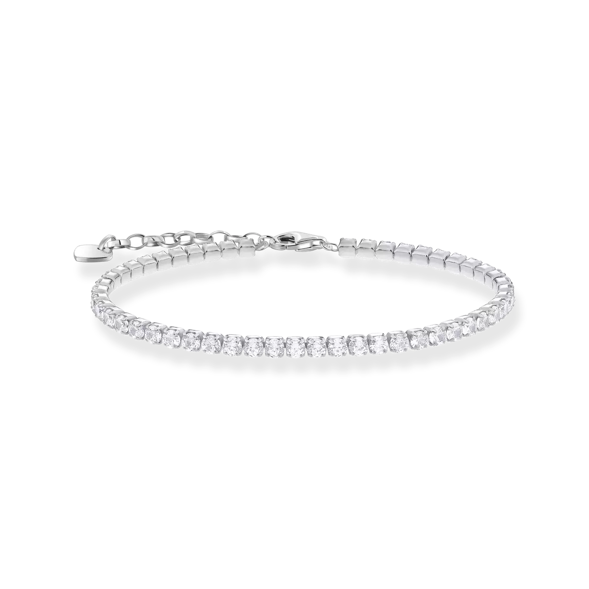 Silver tennis bracelet