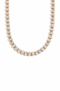 Oval Tennis Necklace