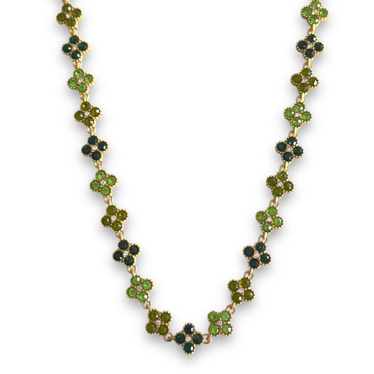 Réya Diamanaté Necklace Green